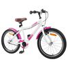 vidaXL Kinderfahrrad 18 Zoll f&uuml;r 5-7 Jahre alt Rosa