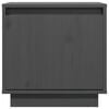 vidaXL Nachttisch Grau 40x30x40 cm Massivholz Kiefer