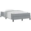 vidaXL Boxspringbett Hellgrau 120 x 200 cm Stoff