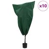 vidaXL Winterschutz fur Pflanzen 10 pcs Gr&uuml;n 0,8 x 1,2 m Vliesstoff
