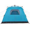 vidaXL Campingzelt 4 Personen Blau Quick Release
