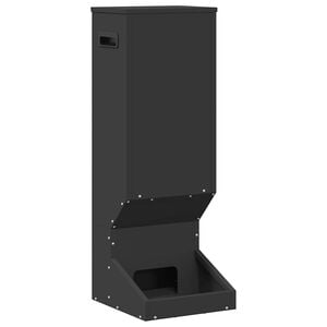 vidaXL Rehf&uuml;tterer Schwarz 28 x 30 x 80 cm 3 kg Kaltgewalzter Stahl