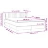 vidaXL Boxspringbett mit Matratze Rosa 140x220 cm Samt