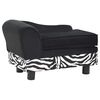 vidaXL Hundesofa Schwarz 57x34x36 cm Pl&uuml;sch