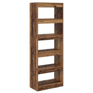 vidaXL B&uuml;cherregal 5 Ebenen 60 x 30 x 166 cm Holzwerkstoff Altholz