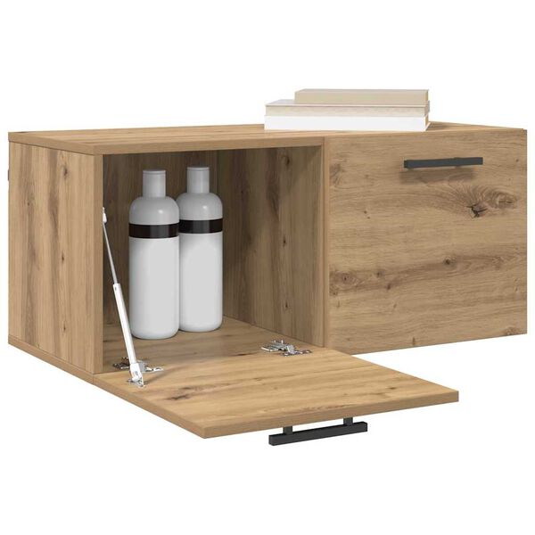 vidaXL Wandschrank Artisan-Eiche 80 x 36.5 x 35 cm Holzwerkstoff