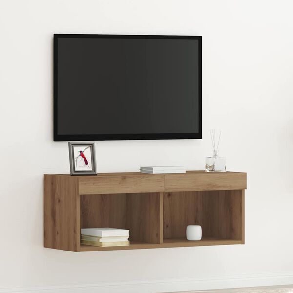 vidaXL TV-Schrankset Artisan-Eiche 80 x 30 x 30 cm Holzwerkstoff