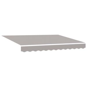 vidaXL Markisenersatzstoff Hellgrau 280 x 245 cm Polyester