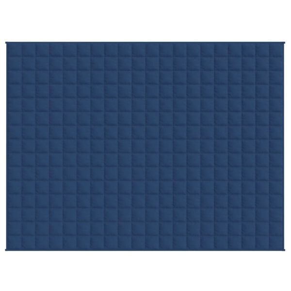 vidaXL Gewichtsdecke Blau 150x200 cm 11 kg Stoff