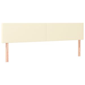 vidaXL Kopfteile Creme 180x5x78/88 cm Kunstleder
