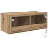 vidaXL TV-Wandschrank Artisan-Eiche 80 x 35 x 31 cm Holzwerkstoff
