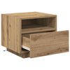 vidaXL Nachttisch 2 pcs Artisan-Eiche 40 x 39 x 37 cm Holzwerkstoff