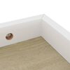 vidaXL Loggia Wandregale 4 Stk. Eichen-Optik und Wei&szlig; 60x15x4 cm MDF