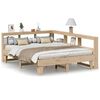 vidaXL Massivholzbett mit Regal ohne Matratze 150x200 cm Kiefer