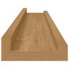 vidaXL Wandregal mit Regal 2 pcs Braun 60 x 9 x 3 cm Holzwerkstoff