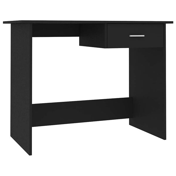 vidaXL Schreibtisch Schwarz 100&times;50&times;76 cm Holzwerkstoff