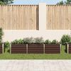 vidaXL Garten-Hochbeet Verzinkter Stahl 240&times;40&times;45 cm Braun