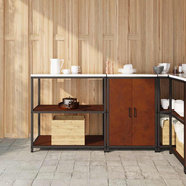 vidaXL Aufbewahrungsset f&uuml;r die K&uuml;che 2 pcs Rostig Wetterfeststahl