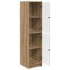 vidaXL Highboard Artisan-Eiche 35 x 37 x 142 cm Holzwerkstoff