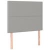 vidaXL Boxspringbett mit Matratze Hellgrau 120x200 cm Stoff