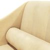 vidaXL Chaiselongue mit Nackenrolle Creme Samt