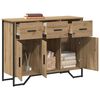 vidaXL Sideboard mit Schubladen Artisan-Eiche 97 x 32,5 x 74,5 cm