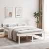 vidaXL Seniorenbett Wei&szlig; 120x190 cm Massivholz Kiefer