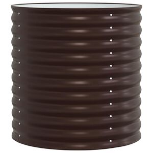 vidaXL Hochbeet Braun 80 x 80 x 81 cm Stahl