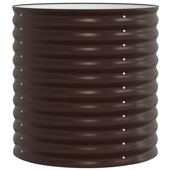 vidaXL Garten-Hochbeet Braun 80 x 80 x 81 cm Stahl