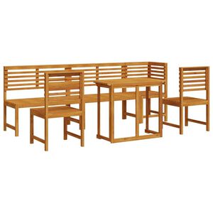 vidaXL Garten Bistro Set 6 pcs Braun Akazie Massivholz