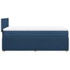 vidaXL Boxspringbett mit Matratze Blau 90x190 cm Stoff