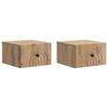 vidaXL Wandmontierter Nachttisch 2 Stk. Artisan-Eiche