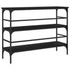 vidaXL Konsolentisch Schwarz 100x32x75 cm Holzwerkstoff