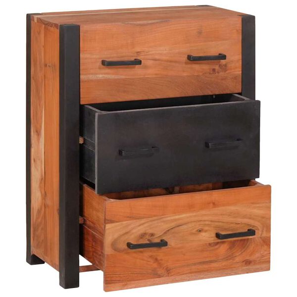 vidaXL Sideboard 3 pcs Braun 110 x 30 x 75 cm Massivholz Akazie