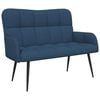 vidaXL Zweisitzer Sofa Blau 115 x 61 x 87 cm Stoff