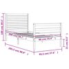 vidaXL Massivholzbett mit Kopfteil 90x200 cm