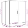 vidaXL Waschmaschinenschrank Altholz-Optik 70,5x71,5x91,5 cm