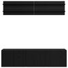 vidaXL TV-Einheiten 6 pcs Schwarz Eichen-Optik Holzwerkstoff
