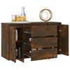 vidaXL Sideboard mit 3 Schubladen R&auml;uchereiche 120x41x75 cm