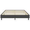 vidaXL Boxspring-Bettgestell Grau Stoff 180x200 cm