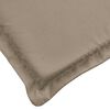 vidaXL Sonnenliegen-Auflage Taupe 186x58x4 cm Oxford-Gewebe