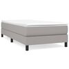 vidaXL Boxspringbettgestell Hellgrau 90x190 cm Stoff