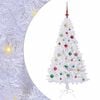 vidaXL K&uuml;nstlicher Weihnachtsbaum Wei&szlig; 150 cm PVC und Stahl