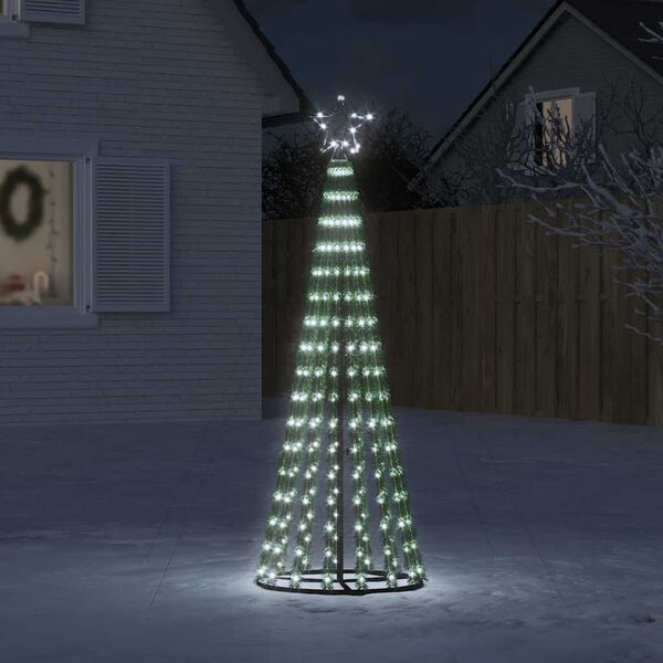 vidaXL LED Weihnachtsbaum 275 LEDs Kaltwei&szlig; 180 cm
