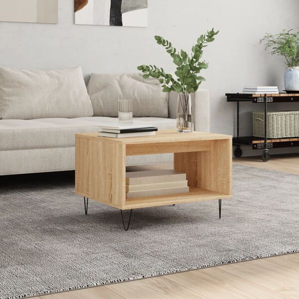 vidaXL Couchtisch Sonoma-Eiche 60x50x40 cm Holzwerkstoff