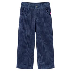 vidaXL Kinderhose Cord Marineblau 92