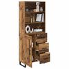 vidaXL Highboard Altholz 69,5 x 34 x 180 cm Holzwerkstoff