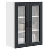 vidaXL K&uuml;chenschrank mit Regal Schwarz 60 x 31 x 80 cm Holzwerkstoff