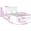 vidaXL Bettrahmen Graues Sonoma 120 x 200 cm Holzwerkstoff