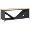 vidaXL Brennholzregal mit Holzplatte Anthrazit 100,5x35,5x40 cm